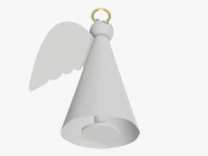 Paper angel with halo 3D Model