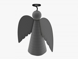 Paper angel with halo 3D Model