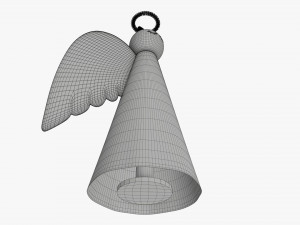 Paper angel with halo 3D Model