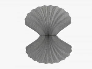 Perla all'interno della conchiglia Modello 3D