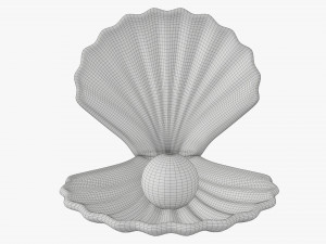 Pearl inside seashell Modelo 3D