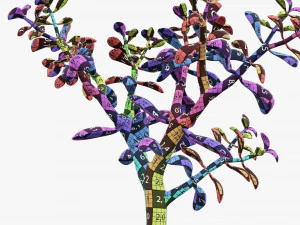 Planta crassula en maceta Modelo 3D