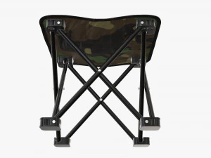 Portable folding chair 3D Model