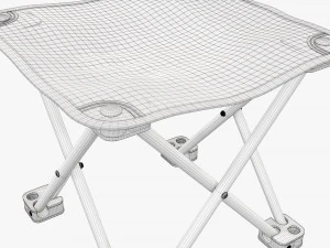 Portable folding chair 3D Model