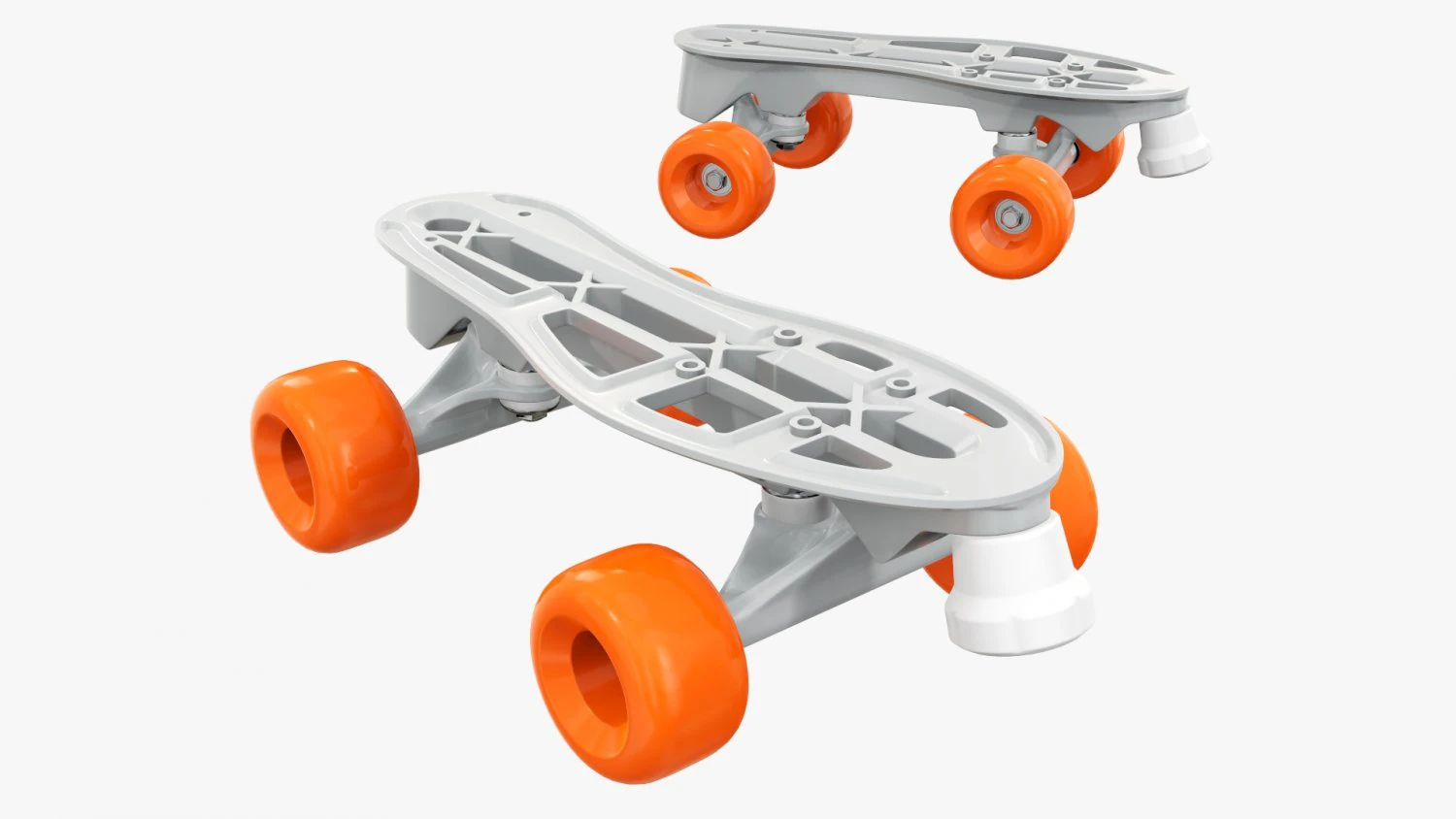 Quad roller skates 3D Model .c4d .max .obj .3ds .fbx .stl .blend 