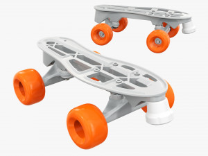 Quad roller skates 3D Model
