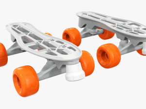 Quad roller skates 3D मॉडल