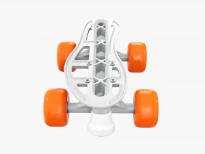 Quad roller skates 3D Model