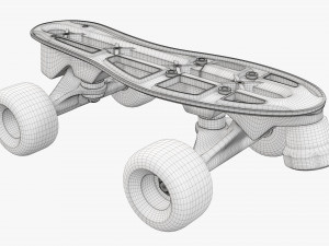 Quad roller skates 3D मॉडल