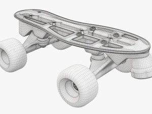 Quad roller skates 3D Model