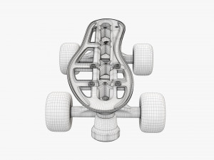 Quad roller skates 3D मॉडल