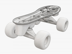 Quad roller skates 3D मॉडल
