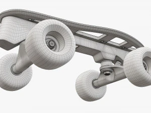 Quad roller skates 3D Model