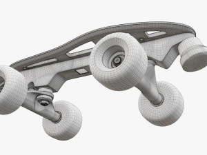 Quad roller skates 3D Model