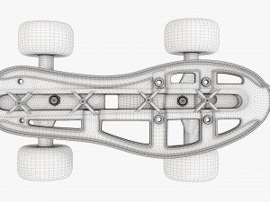 Quad roller skates 3D मॉडल