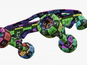 Quad roller skates 3D Model