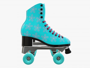 Quad roller skates with boots Modelo 3D