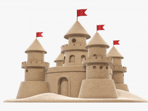 Sand castle 3D Model