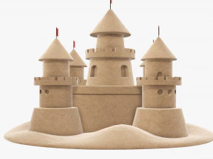 रेत का महल 3D मॉडल