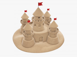 Sand castle 3D मॉडल