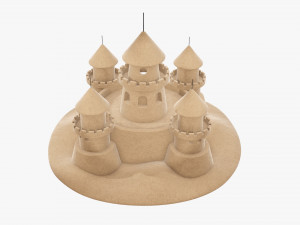 Sand castle 3D मॉडल