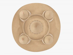 रेत का महल 3D मॉडल