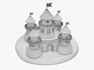 रेत का महल 3D मॉडल