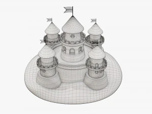 रेत का महल 3D मॉडल