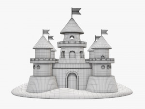 Sand castle 3D मॉडल