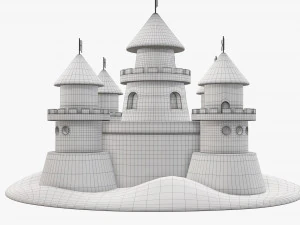 रेत का महल 3D मॉडल