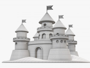 Sand castle 3D मॉडल