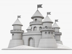 रेत का महल 3D मॉडल