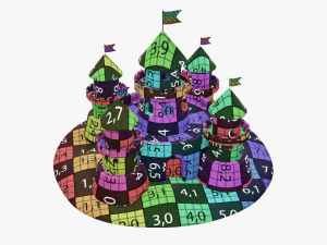 रेत का महल 3D मॉडल