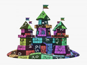 Sand castle 3D मॉडल