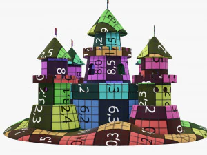 रेत का महल 3D मॉडल