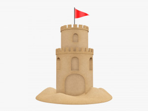 Sand castle 02 Modelo 3D