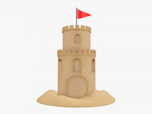 Castello di sabbia 02 Modello 3D