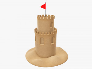Sand castle 02 Modelo 3D