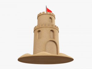 Sand castle 02 Modelo 3D