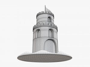 Sand castle 02 Modelo 3D