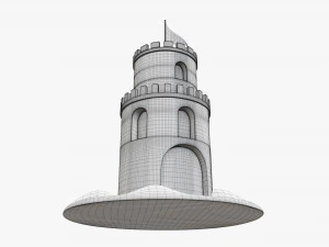 Castello di sabbia 02 Modello 3D