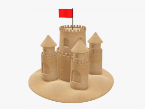 Sand castle 03 3D Model