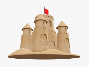 Sand castle 03 3D Model