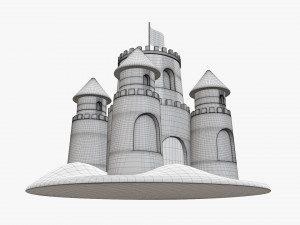 Sand castle 03 3D Model
