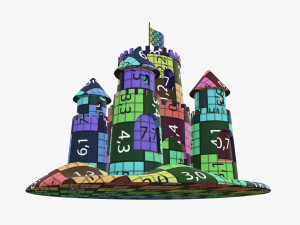 Sand castle 03 3D Model