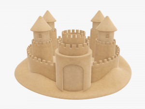 Sand castle 04 3D Model