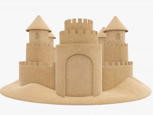 Castello di sabbia 04 Modello 3D