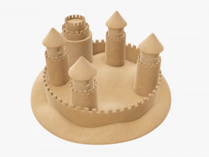 Castello di sabbia 04 Modello 3D