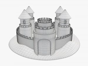 Castello di sabbia 04 Modello 3D