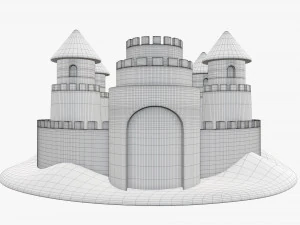 Castello di sabbia 04 Modello 3D